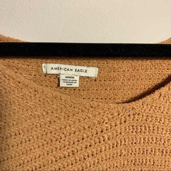 American Eagle Taupe Oversized Knit Sweater - Picture 4 of 7